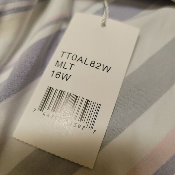 NWT $180 TRINA TURK TREASURE COVE Sz 16W TANKINI TOP 16W - Picture 6 of 7